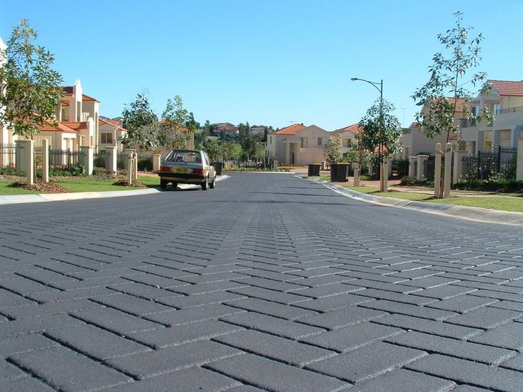 Architects working on colored asphalt design